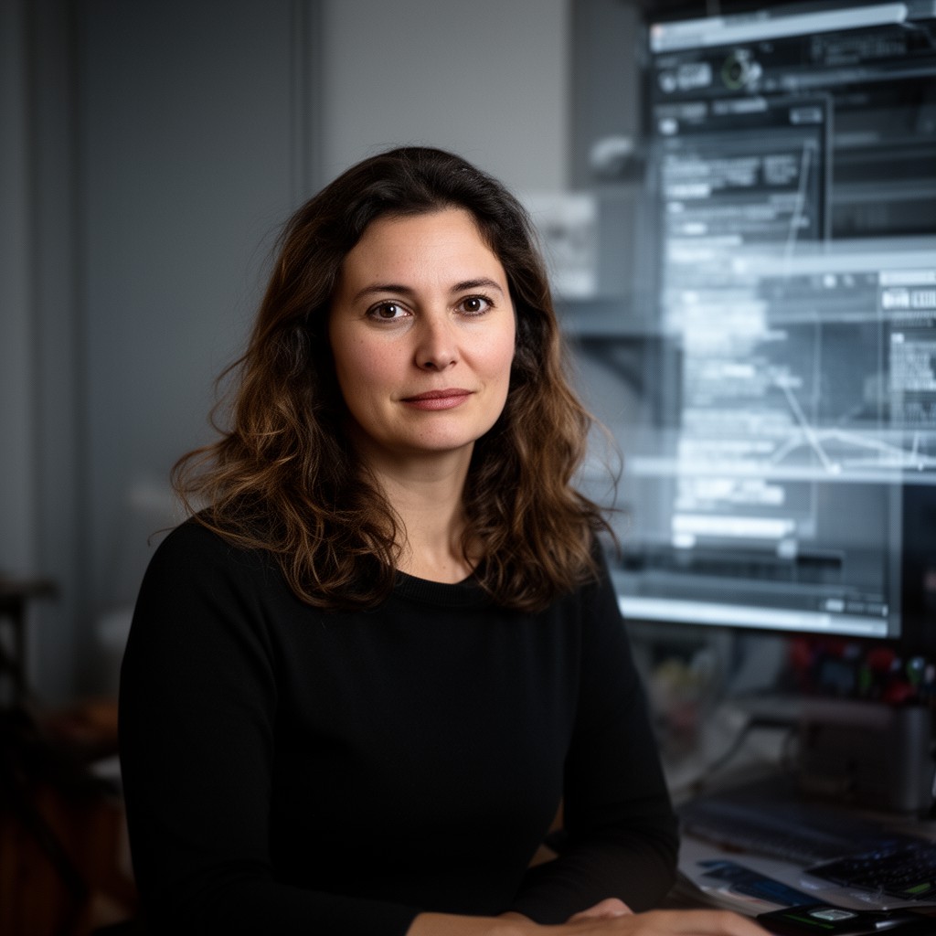 AI-generated illustration of Laura Poitras