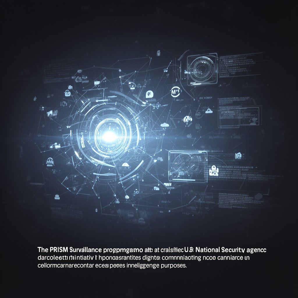 AI-generated illustration of PRISM surveillance program