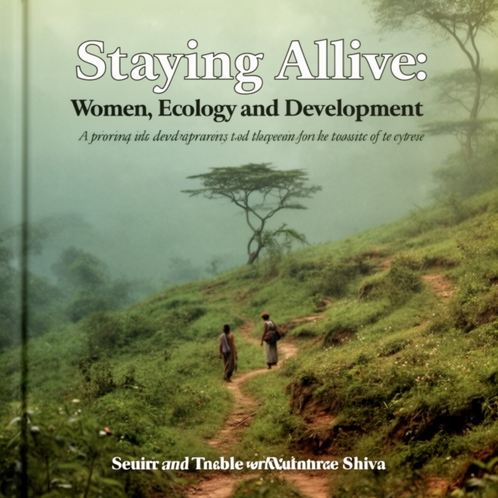 AI-generated illustration of Staying Alive: Women, Ecology and Development