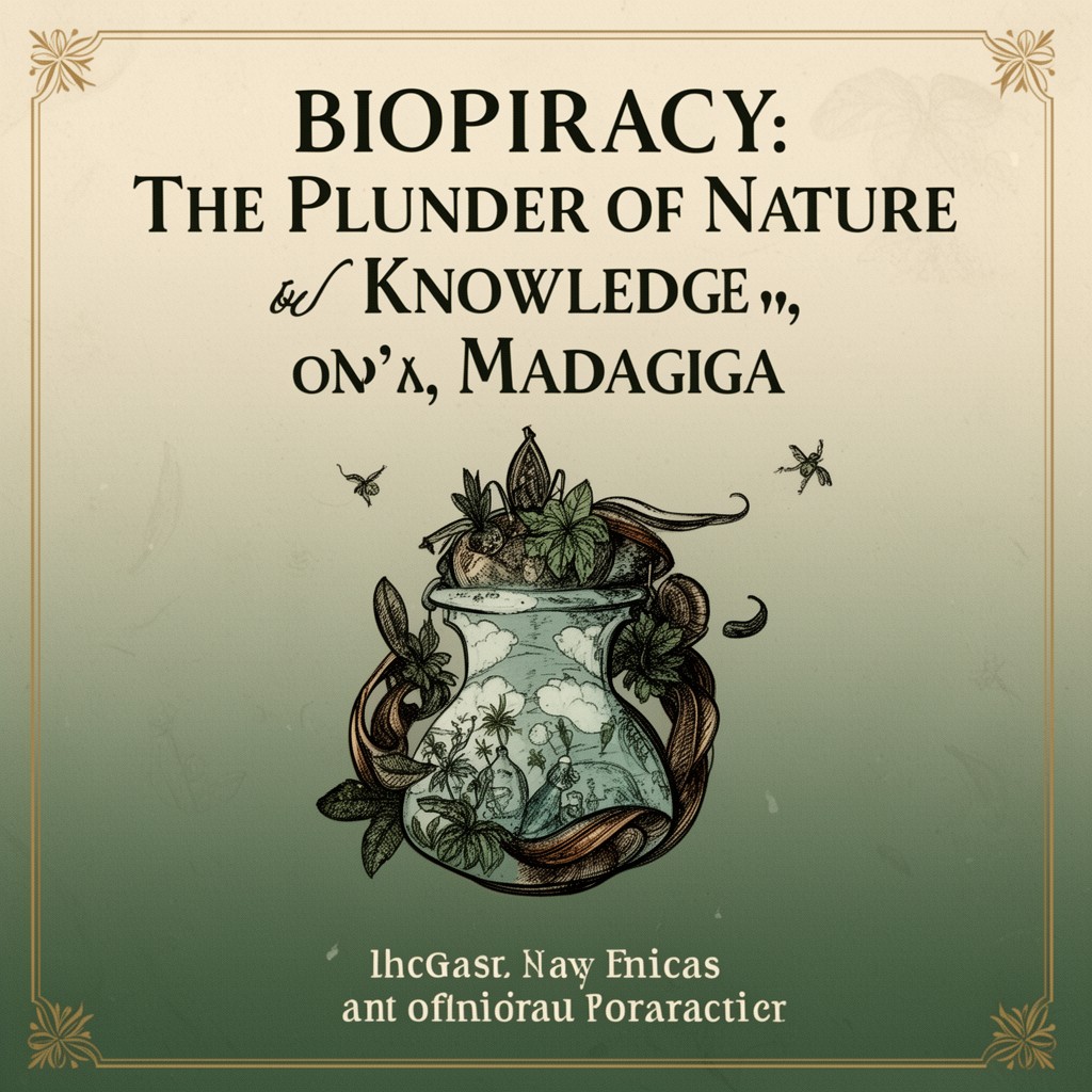 AI-generated illustration of Biopiracy: The Plunder of Nature and Knowledge