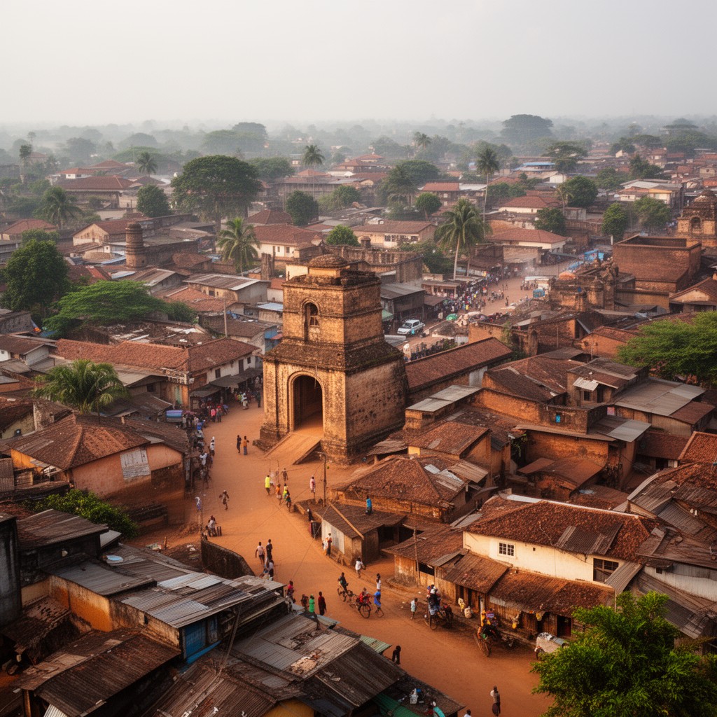 AI-generated illustration of Benin City