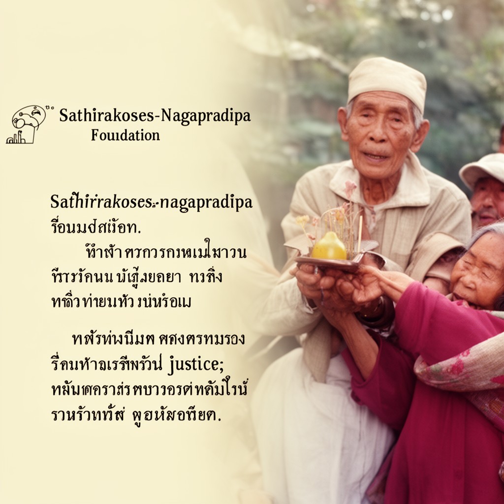 AI-generated illustration of Sathirakoses-Nagapradipa Foundation