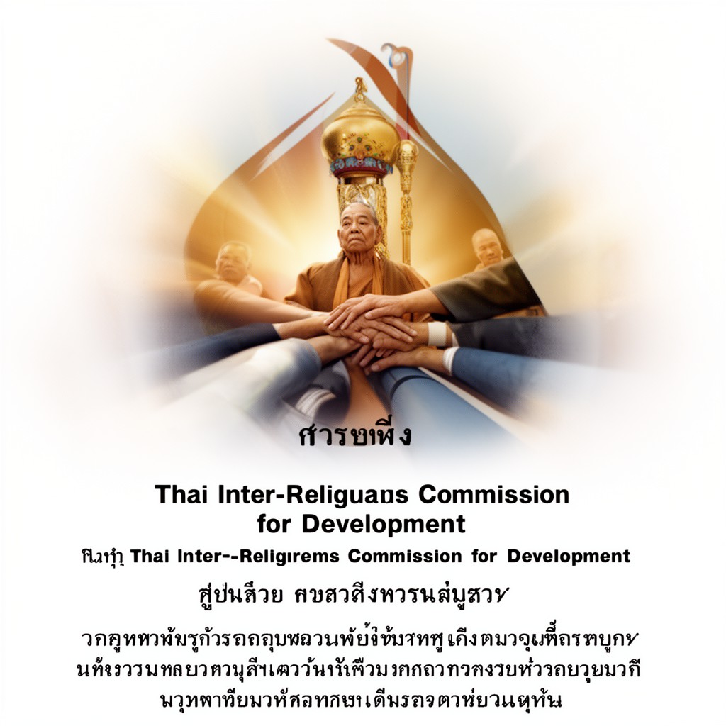 AI-generated illustration of Thai Inter-Religious Commission for Development