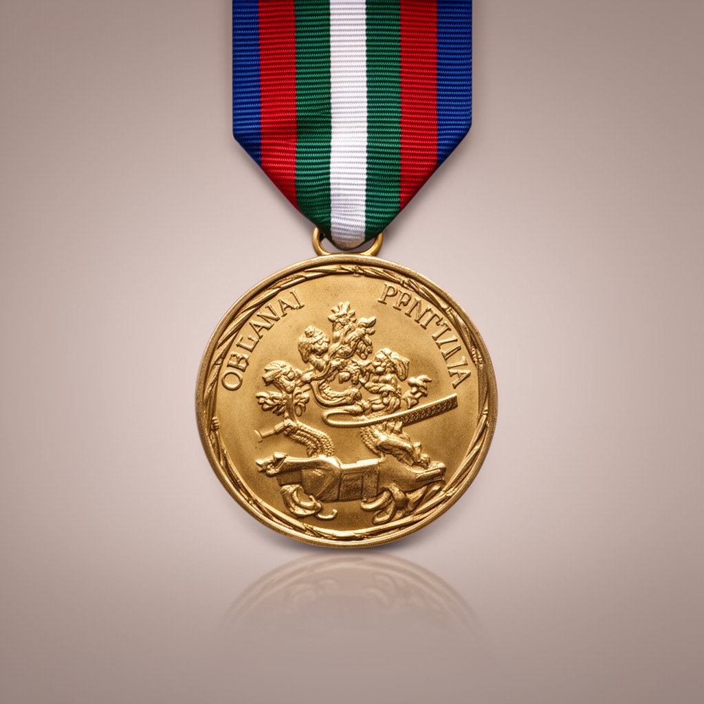 AI-generated illustration of Medal of the Italian Senate