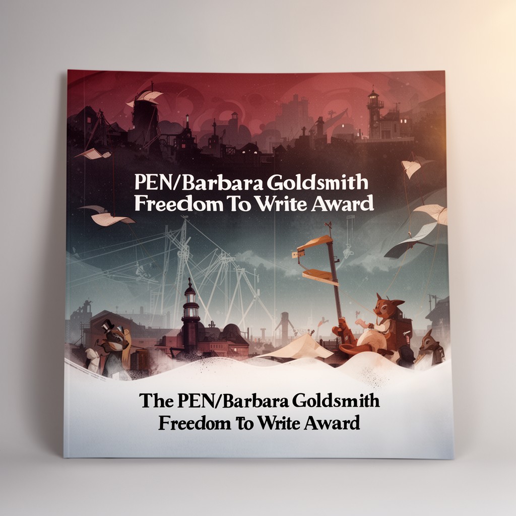 AI-generated illustration of PEN/Barbara Goldsmith Freedom to Write Award