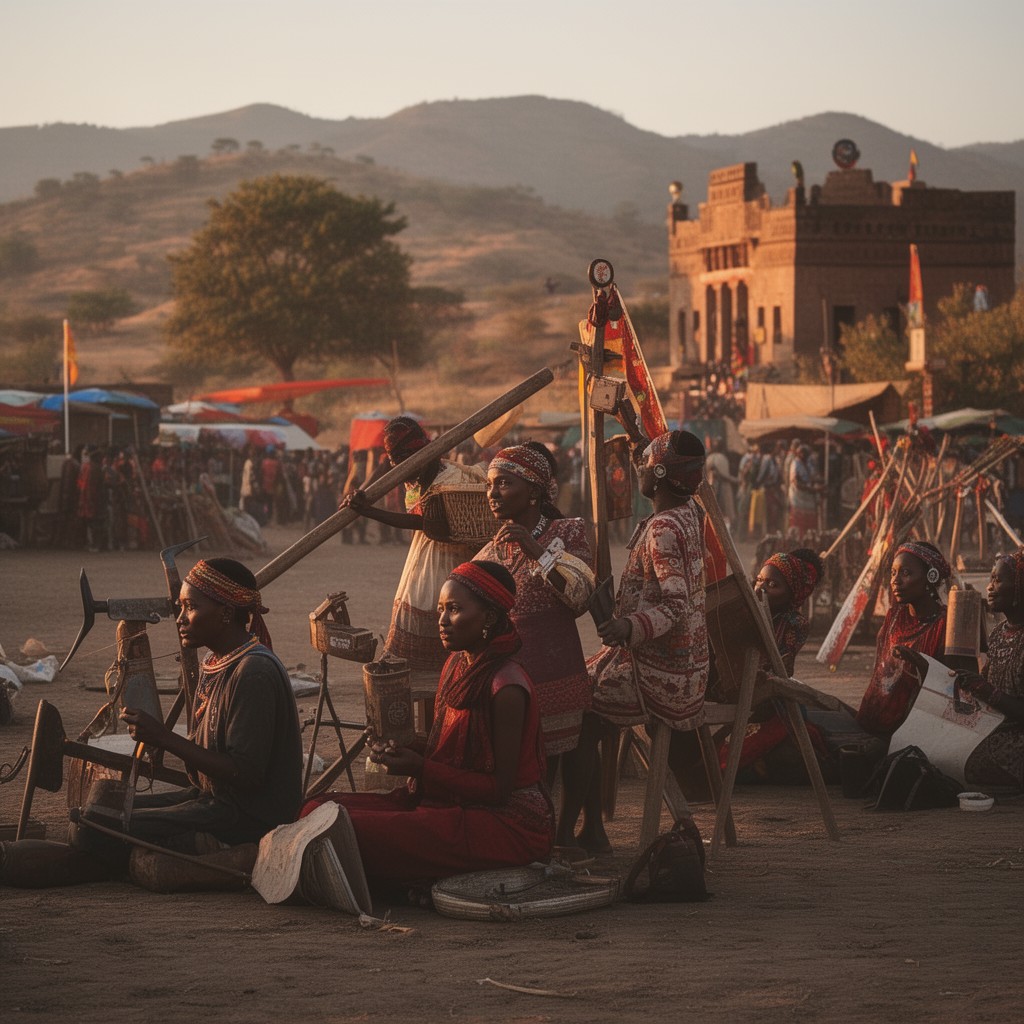 AI-generated illustration of Amhara (commonly reported)