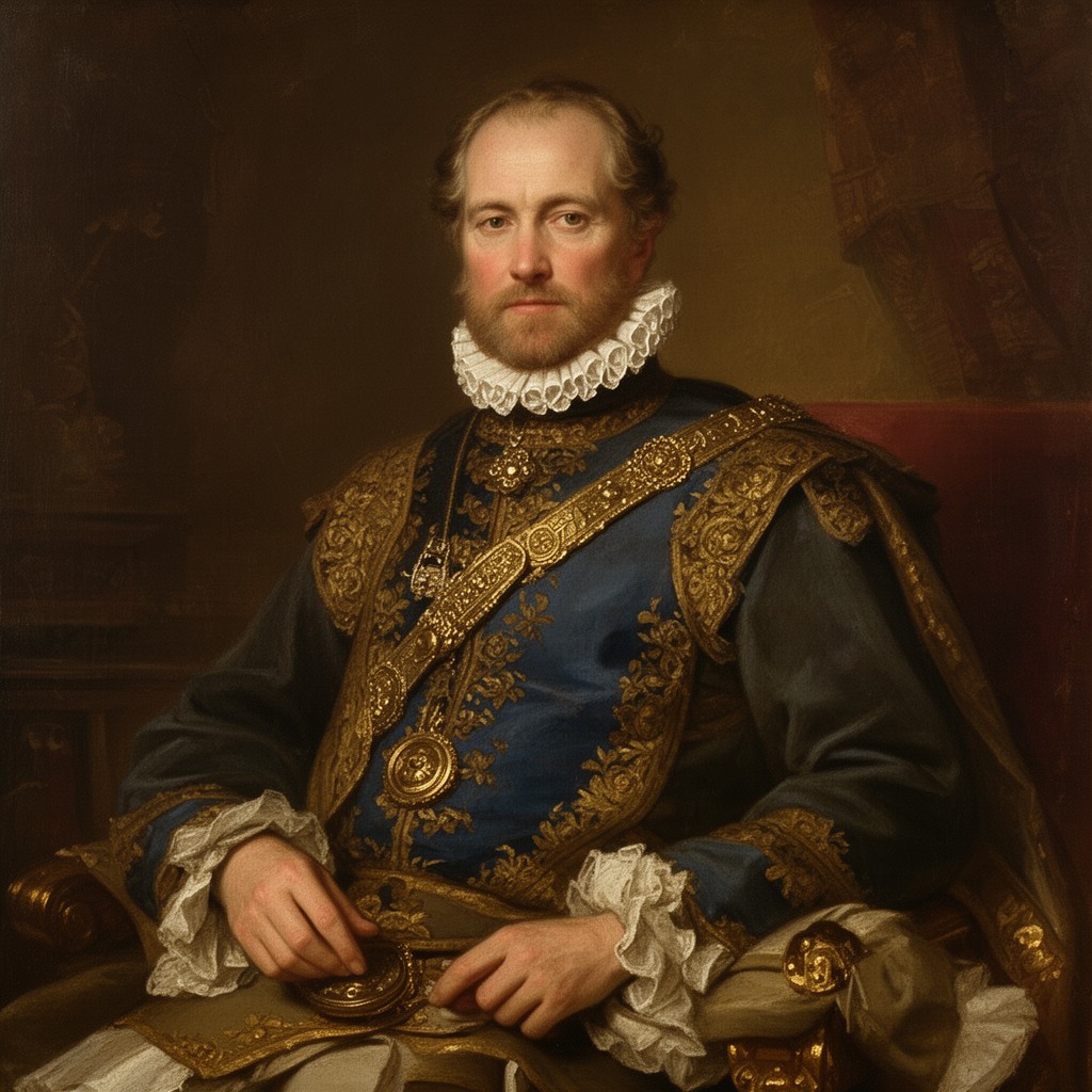 AI-generated illustration of Lord Protector of the Commonwealth of England, Scotland and Ireland