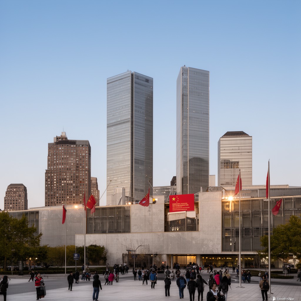 AI-generated illustration of Permanent Mission of the People’s Republic of China to the United Nations