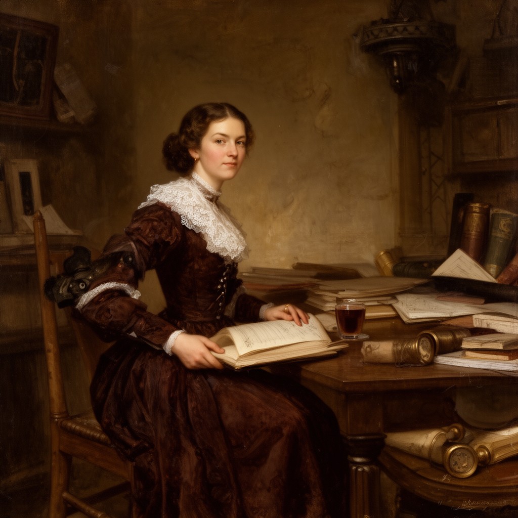 AI-generated illustration of Elizabeth Steward
