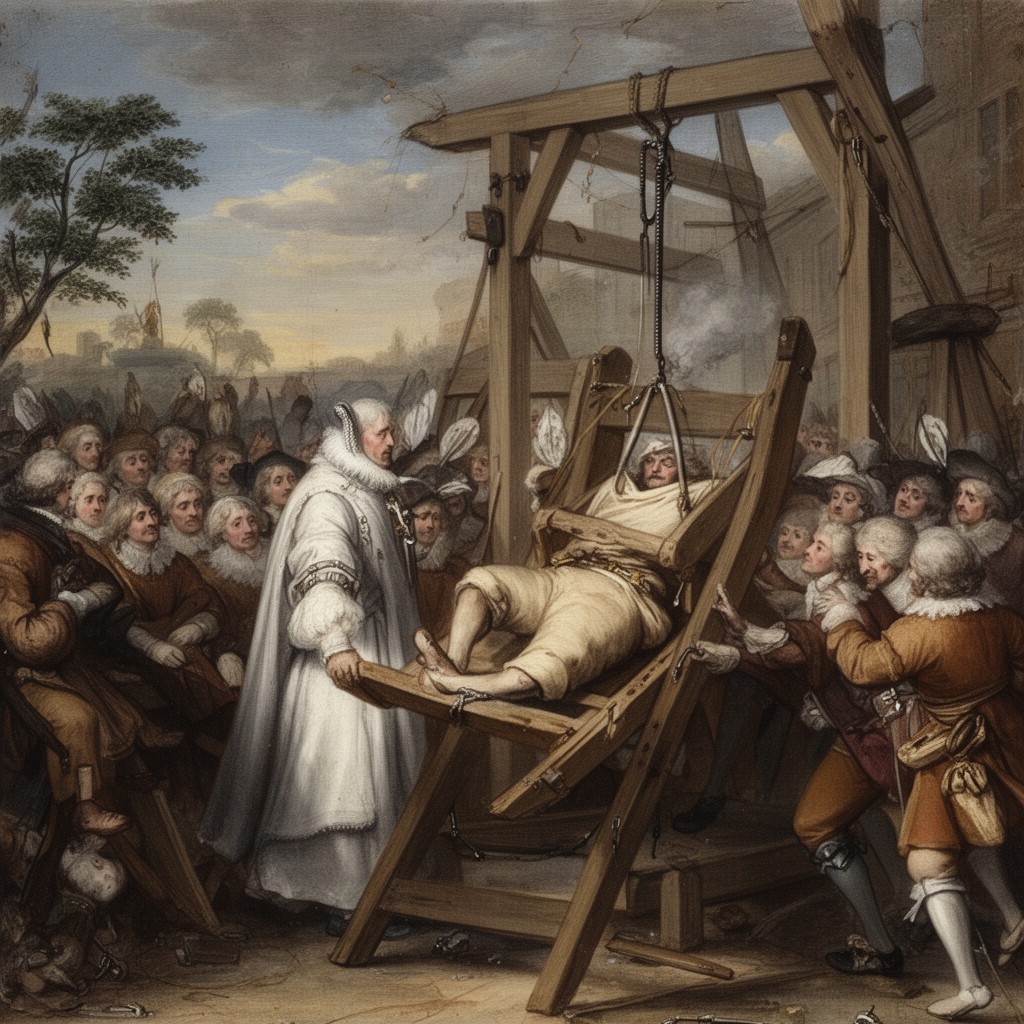 AI-generated illustration of Tyburn (posthumous execution of remains)