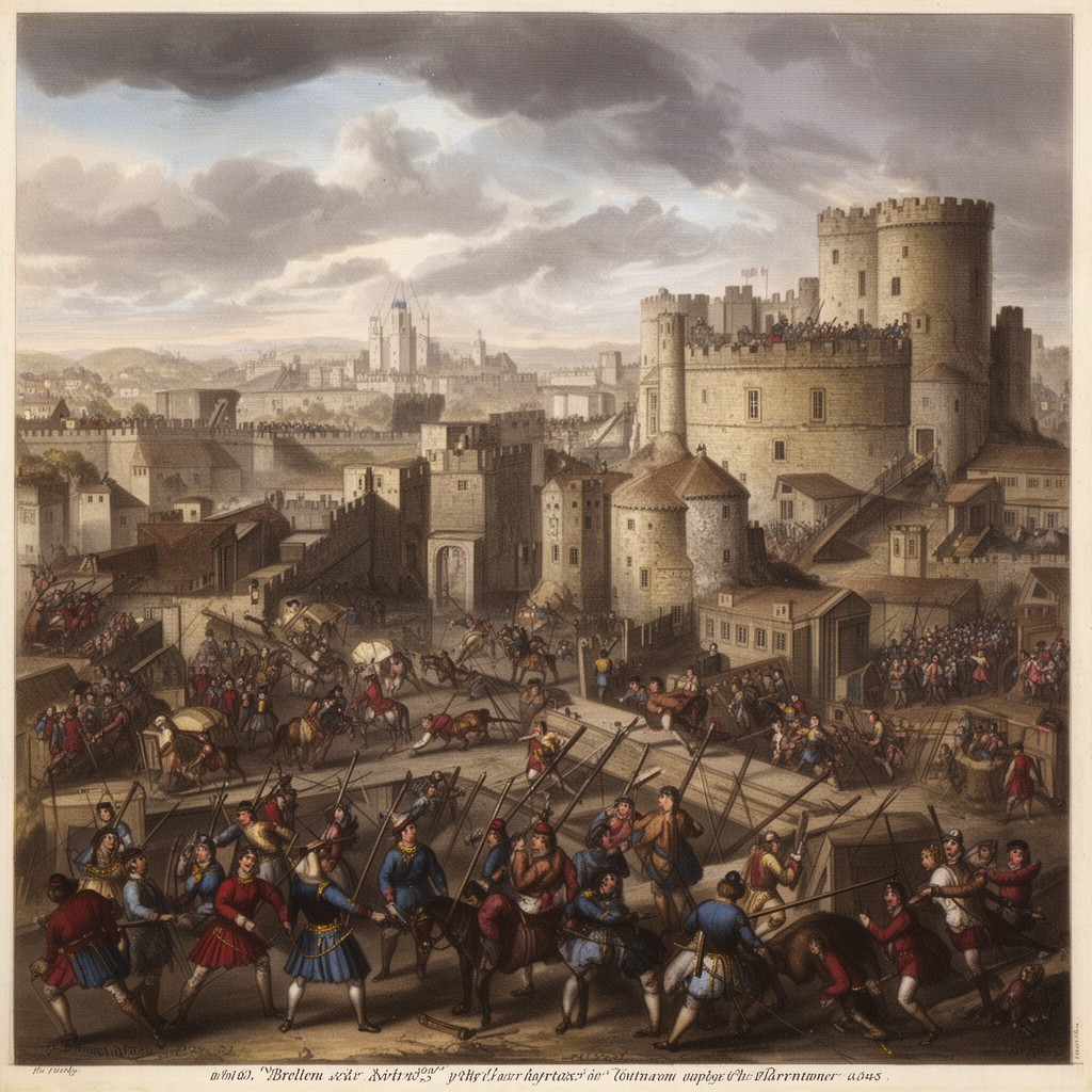 AI-generated illustration of siege and capture of Bristol (1645)