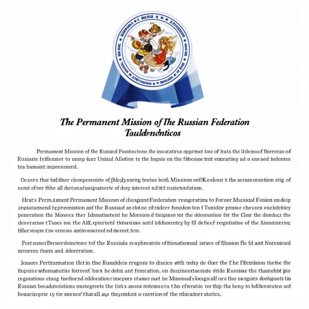 AI-generated illustration of Permanent Mission of the Russian Federation to the United Nations