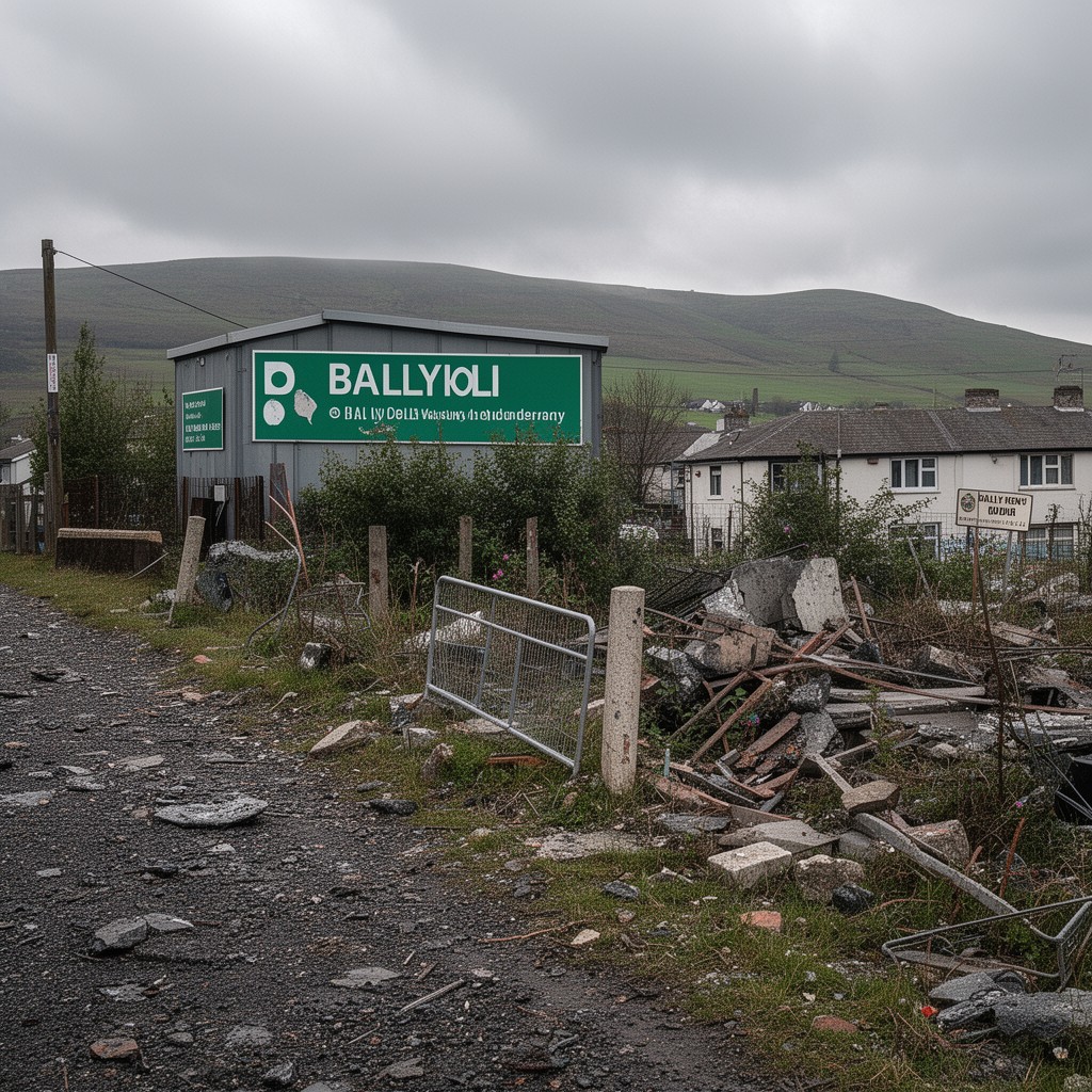 AI-generated illustration of Ballykelly, County Londonderry