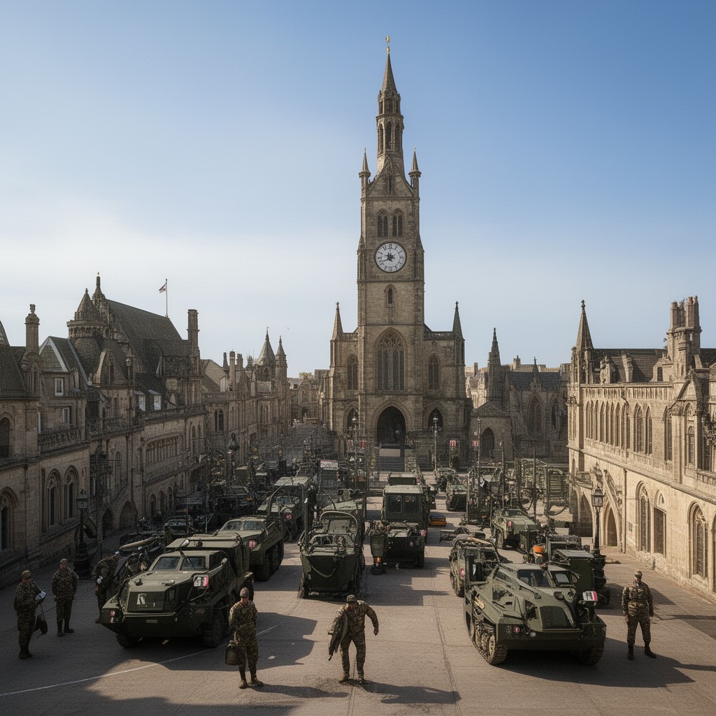AI-generated illustration of Headquarters Land Forces