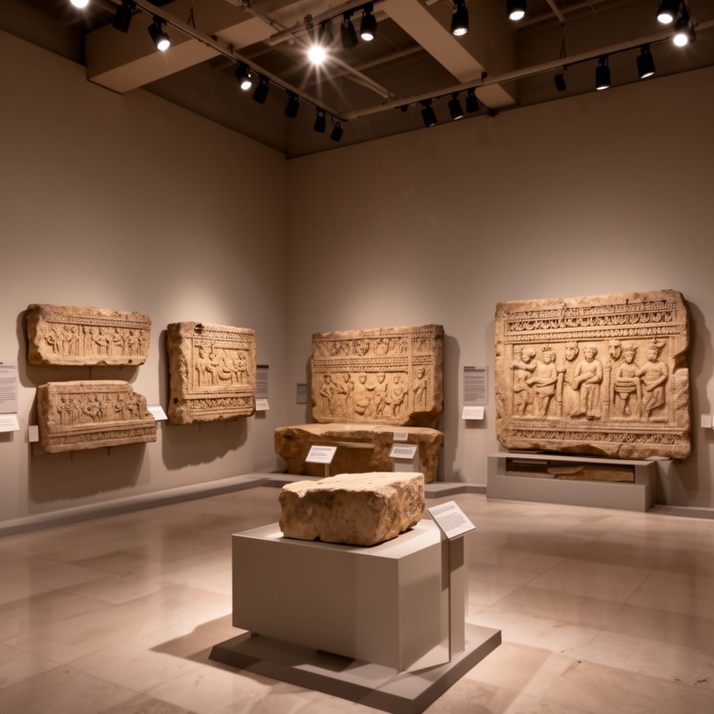 AI-generated illustration of Gaziantep Archaeology Museum