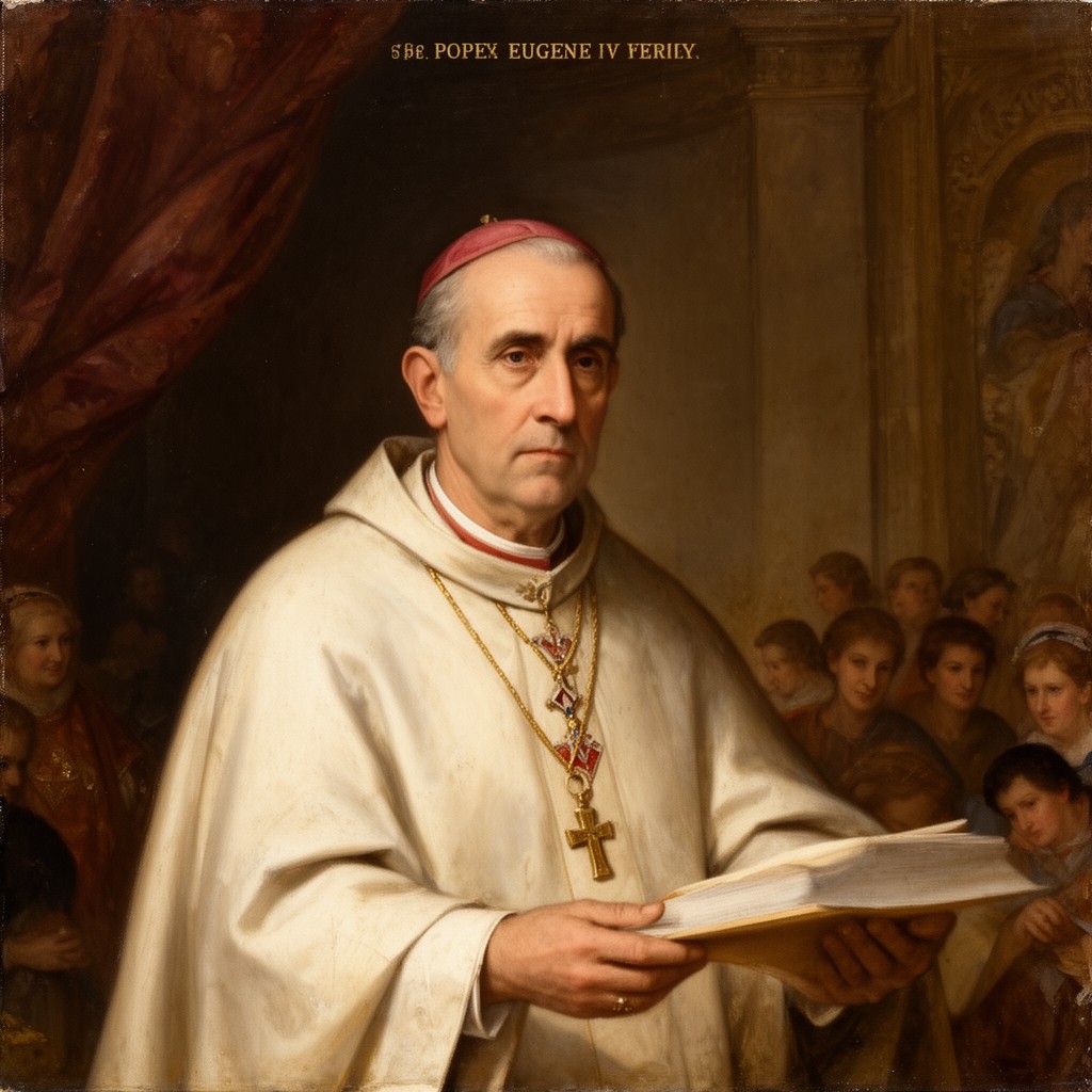 AI-generated illustration of Pope Eugene IV