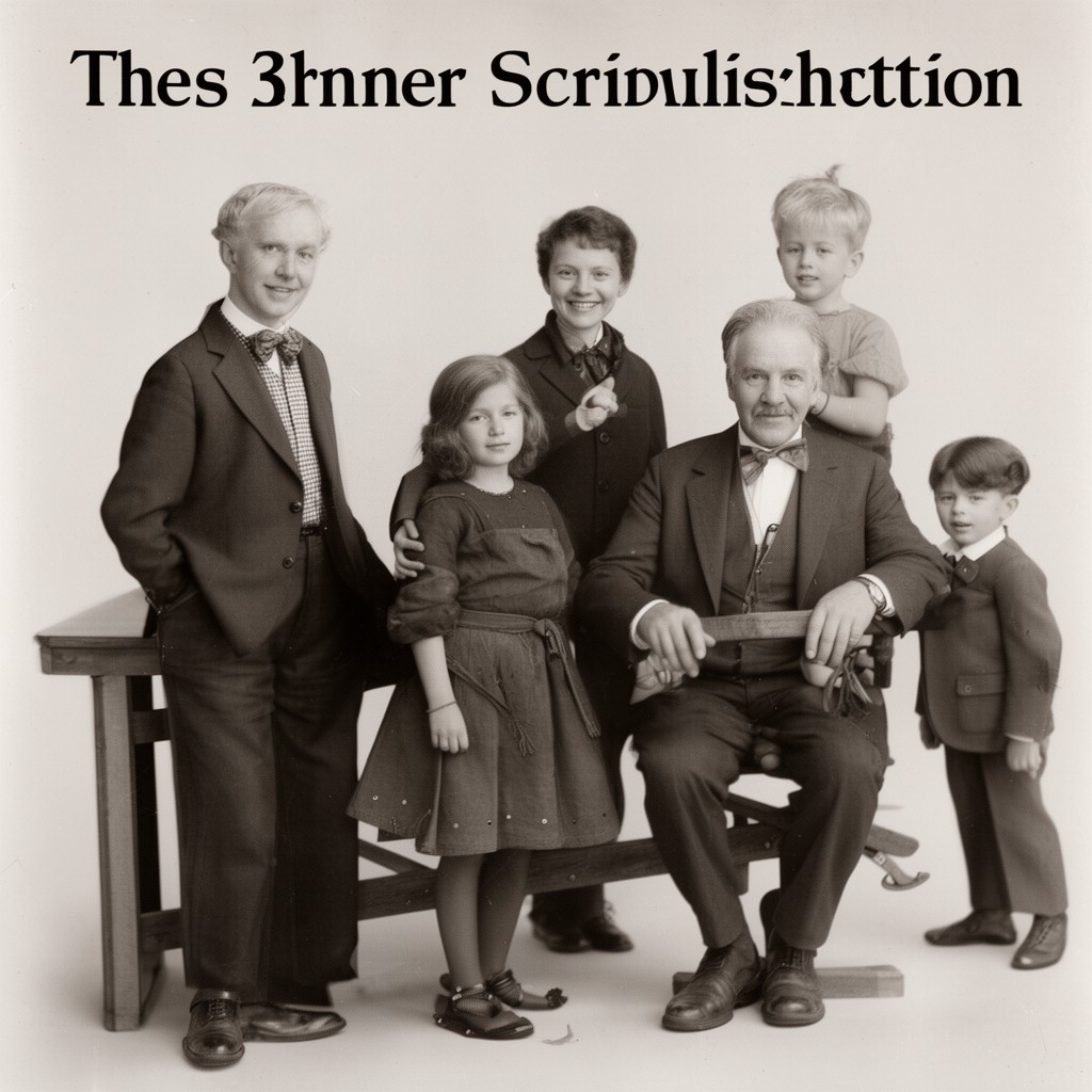 AI-generated illustration of Scribner family