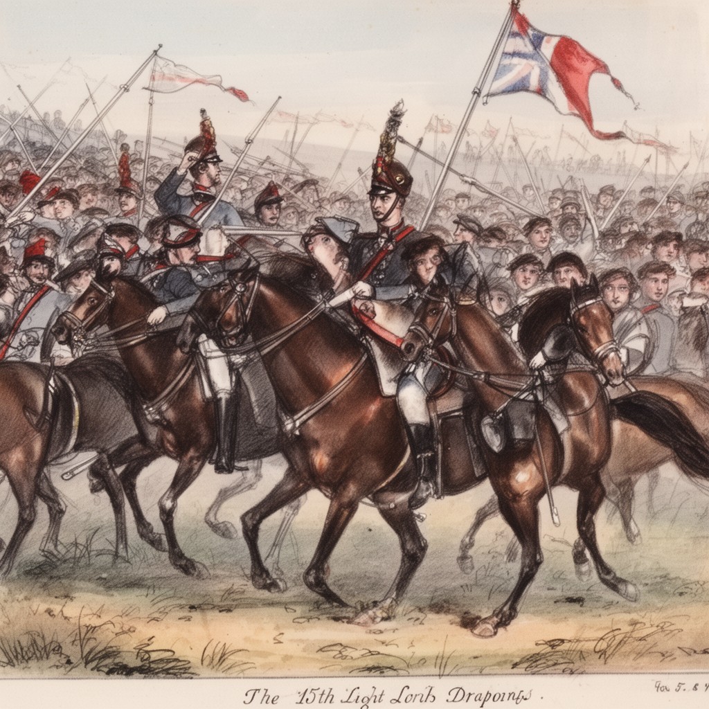 AI-generated illustration of 15th Light Dragoons