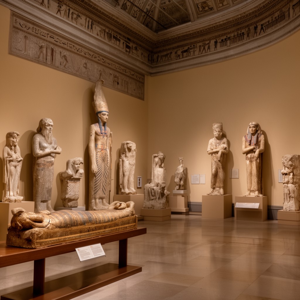 AI-generated illustration of Gregorian Egyptian Museum