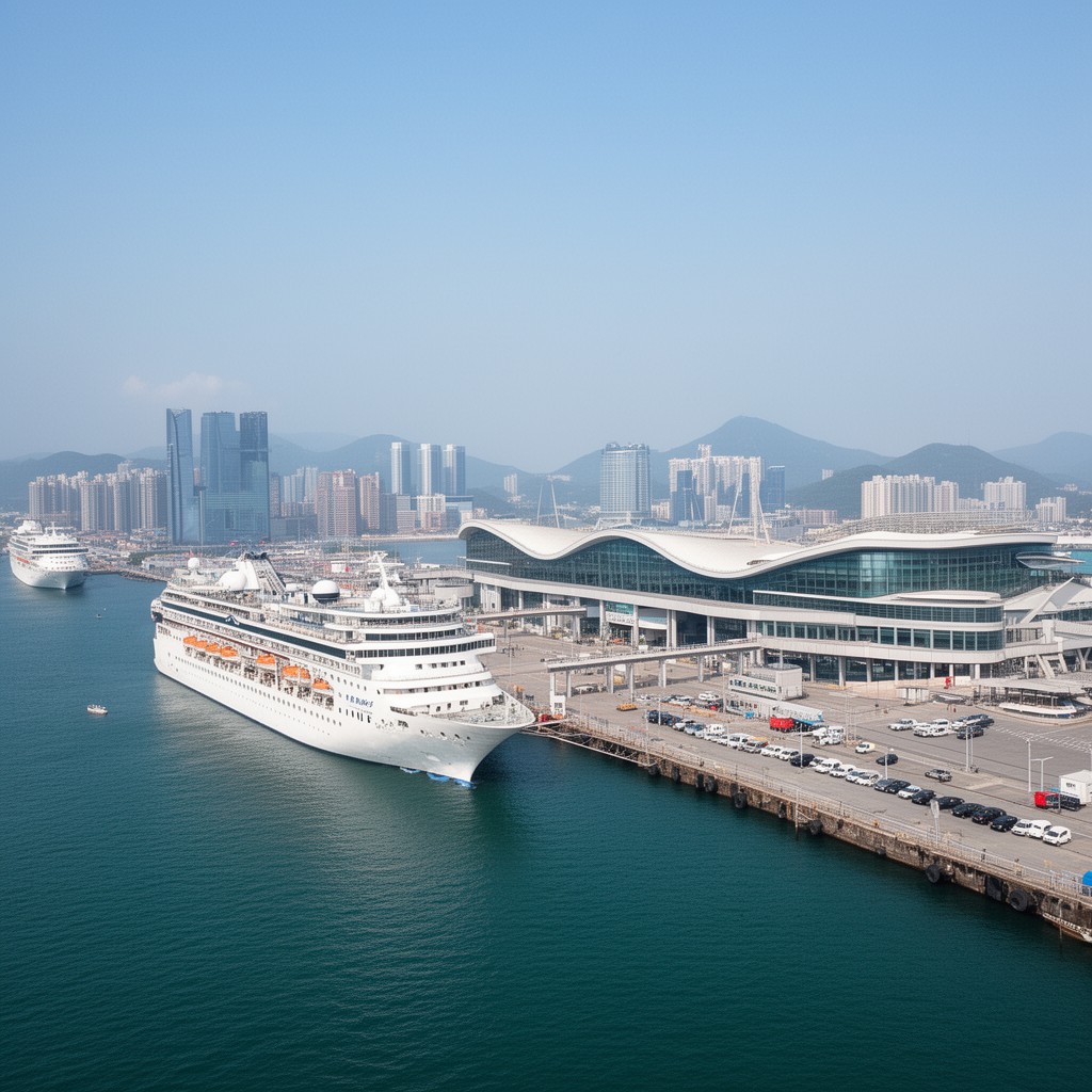 AI-generated illustration of Shekou Cruise Home Port