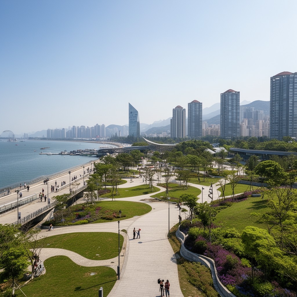 AI-generated illustration of Shenzhen Talent Park