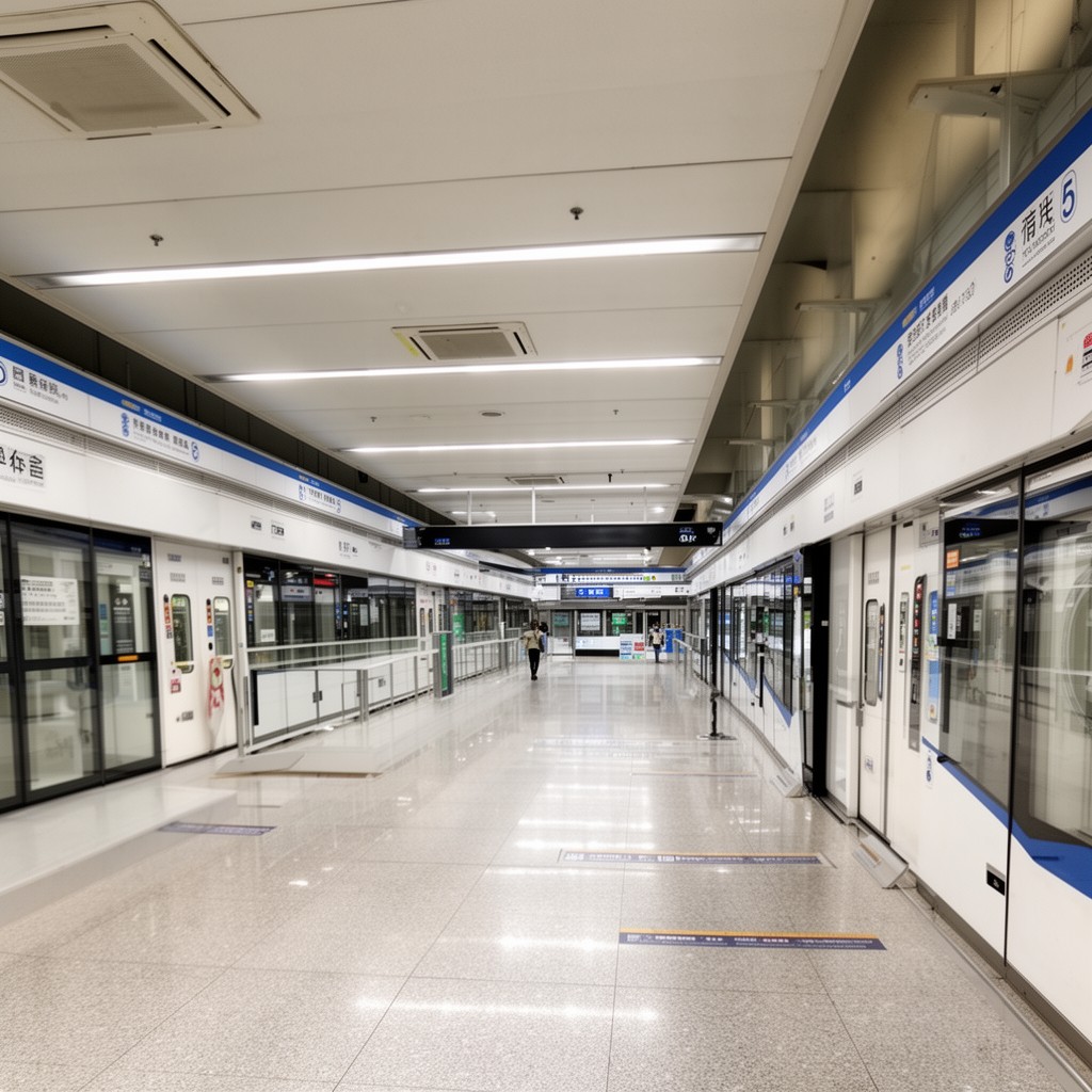 AI-generated illustration of Shenzhen Metro Line 5