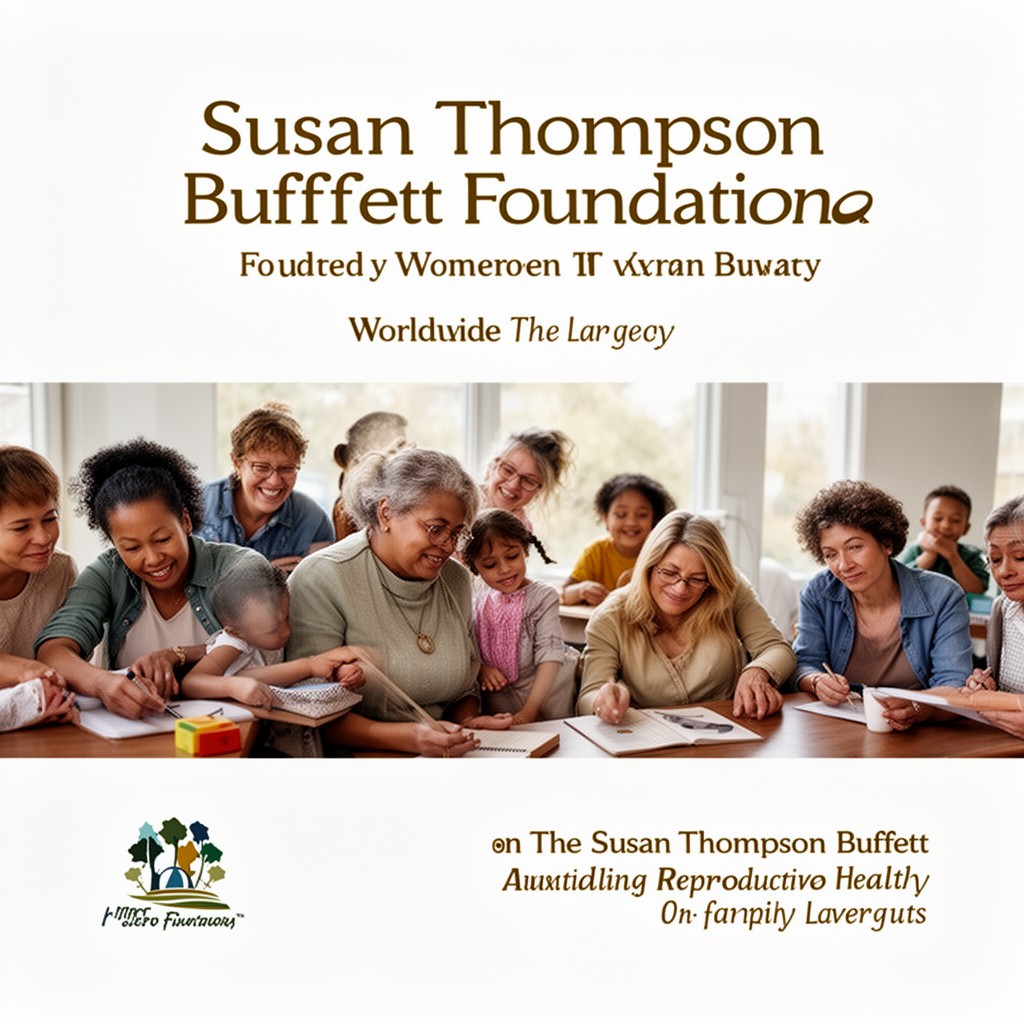 AI-generated illustration of Susan Thompson Buffett Foundation
