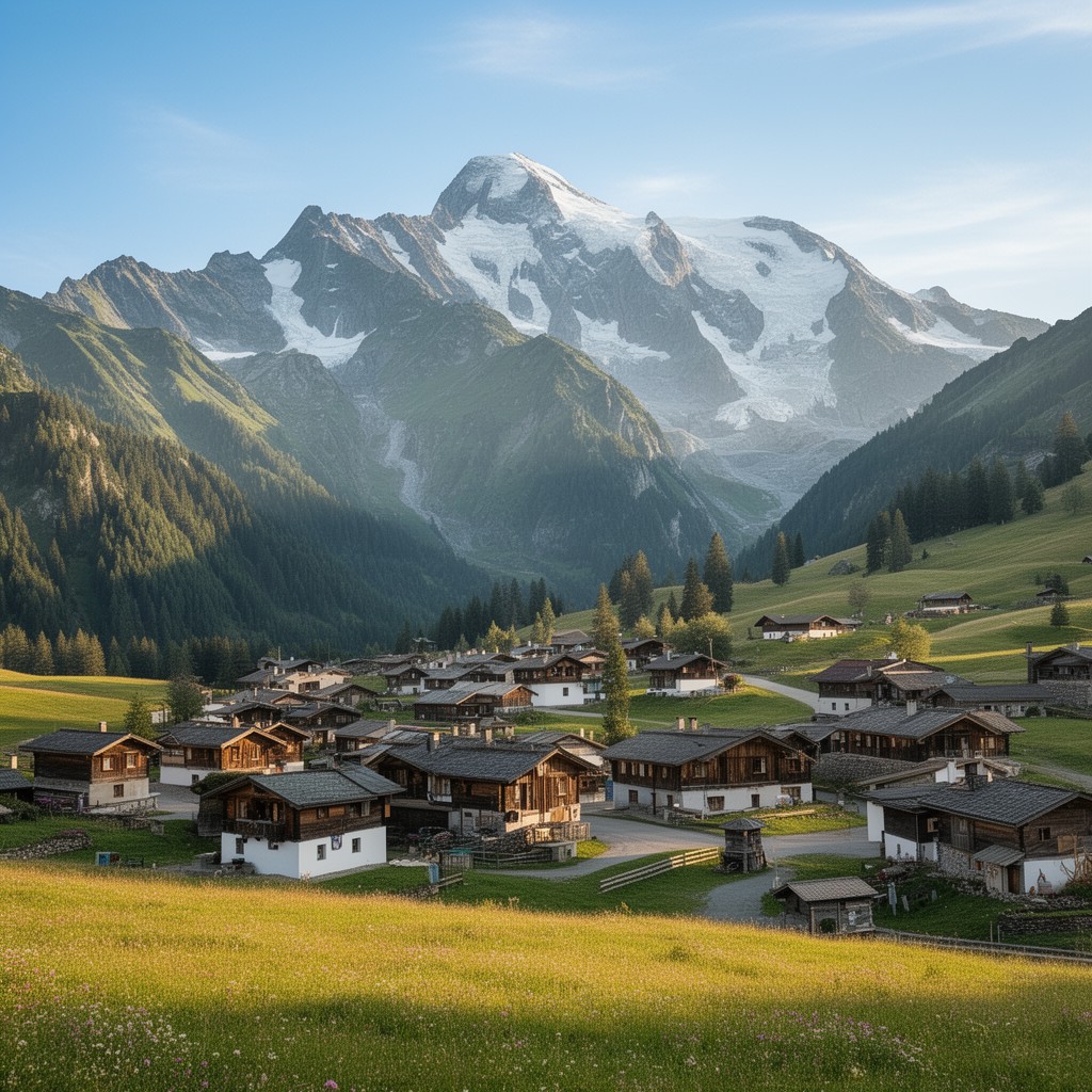 AI-generated illustration of Kals am Großglockner