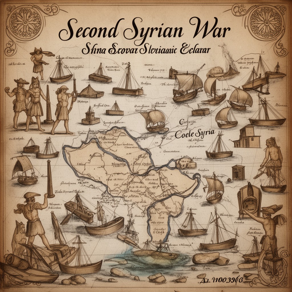AI-generated illustration of Second Syrian War