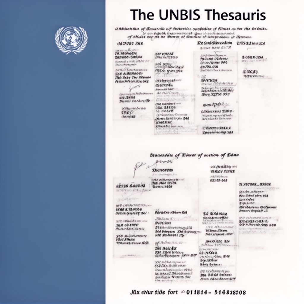 AI-generated illustration of UNBIS Thesaurus