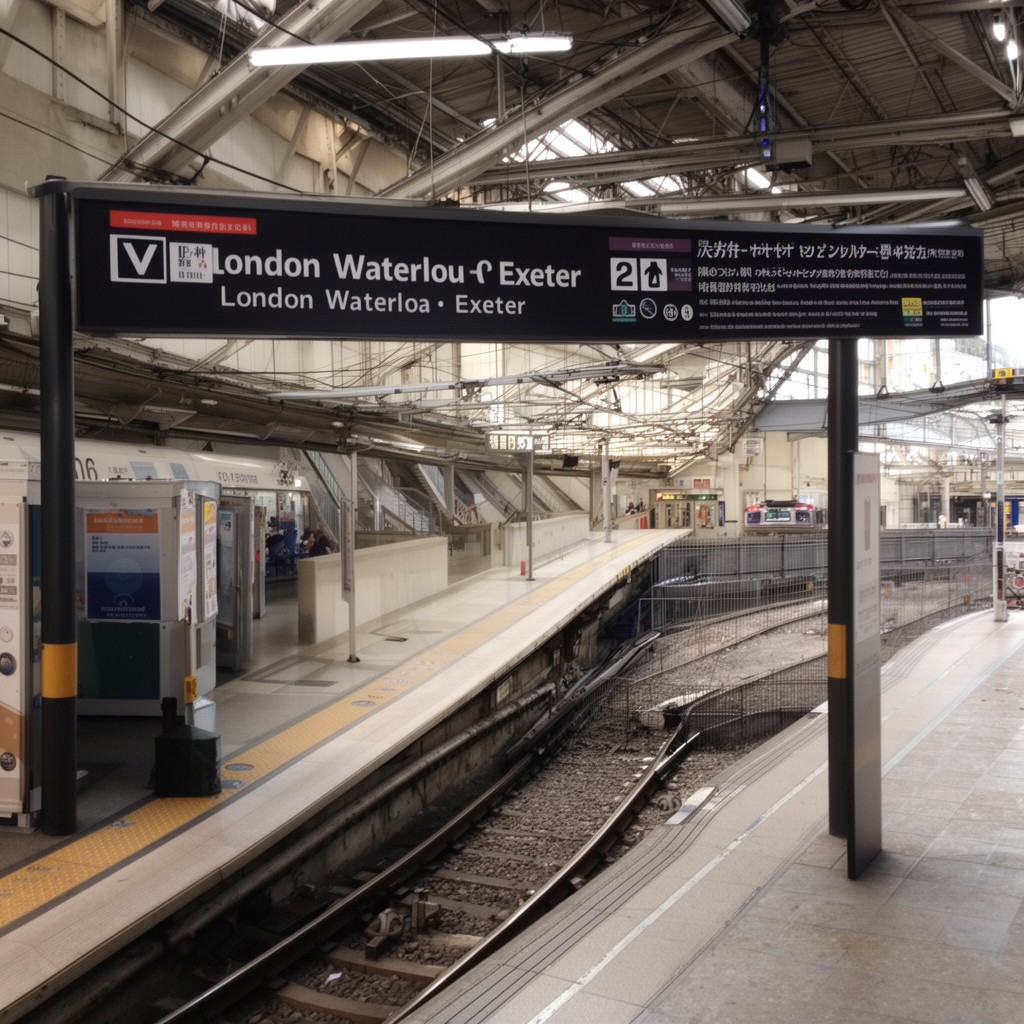AI-generated illustration of London Waterloo–Exeter