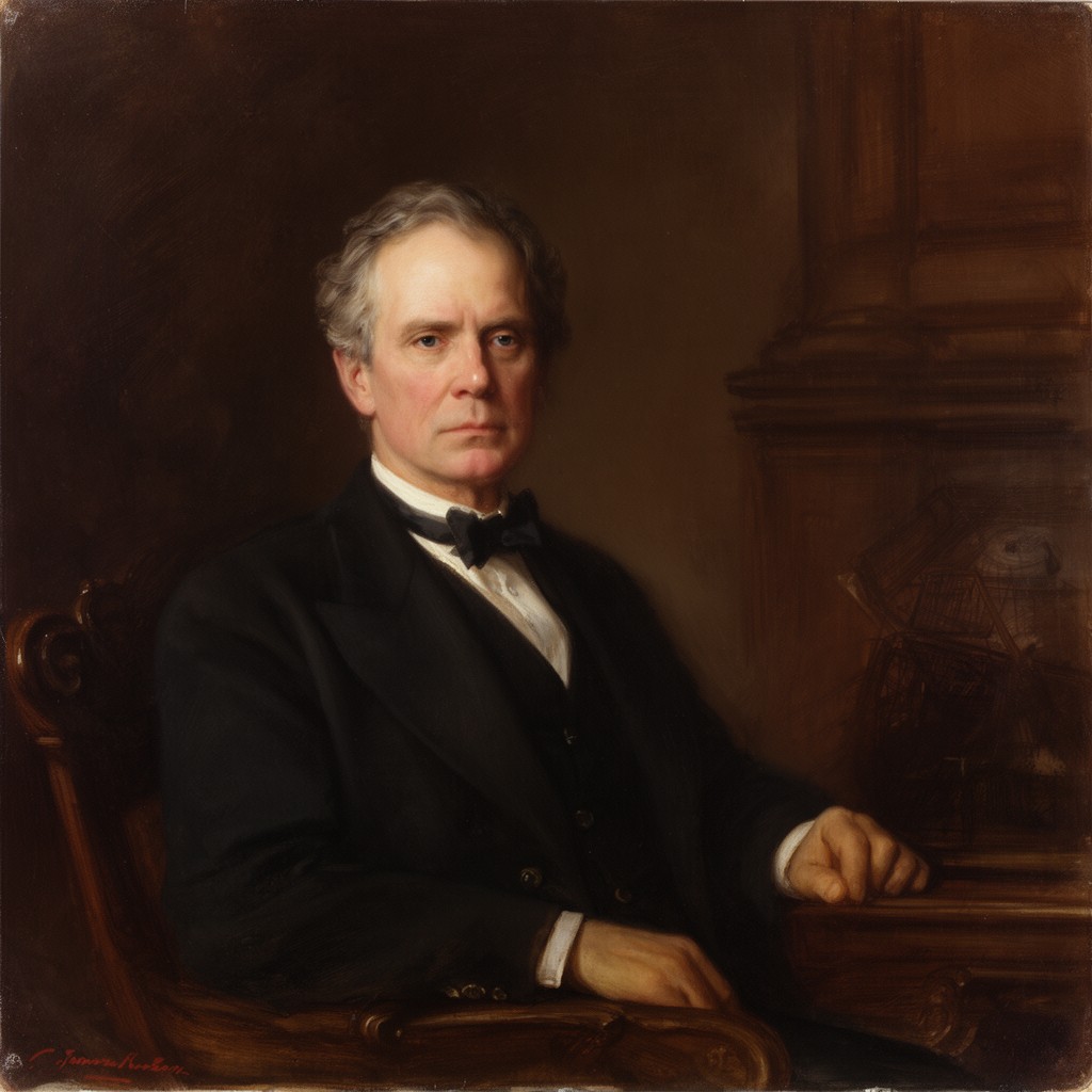 AI-generated illustration of Edwin B. Crocker