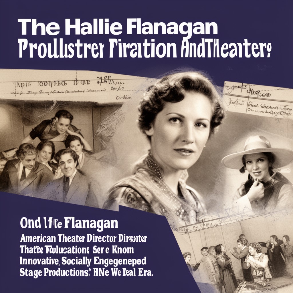 AI-generated illustration of Hallie Flanagan