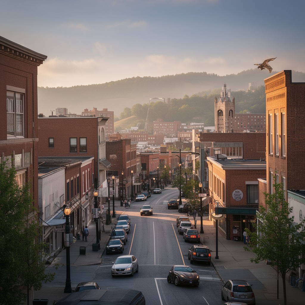 AI-generated illustration of Olean, New York