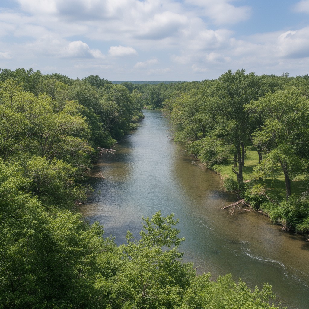 AI-generated illustration of Cedar River