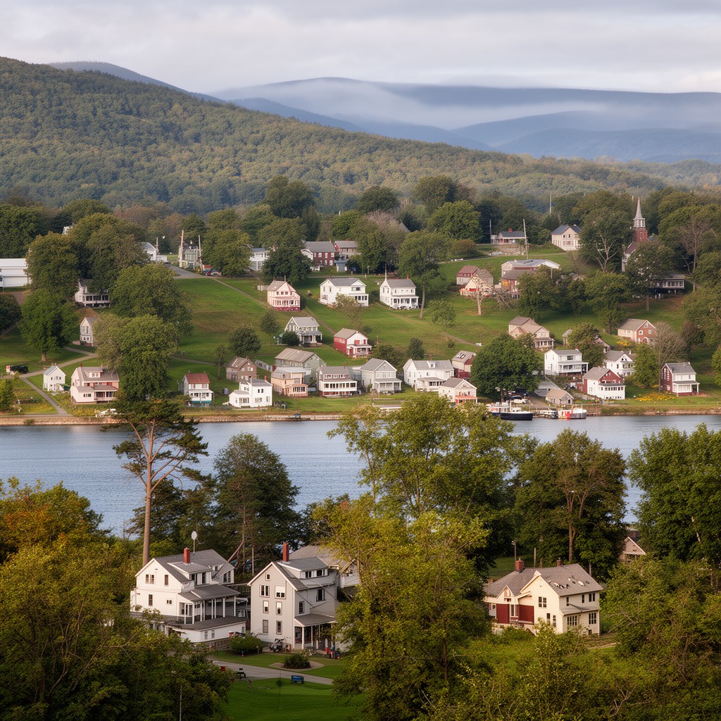 AI-generated illustration of Essex, New York