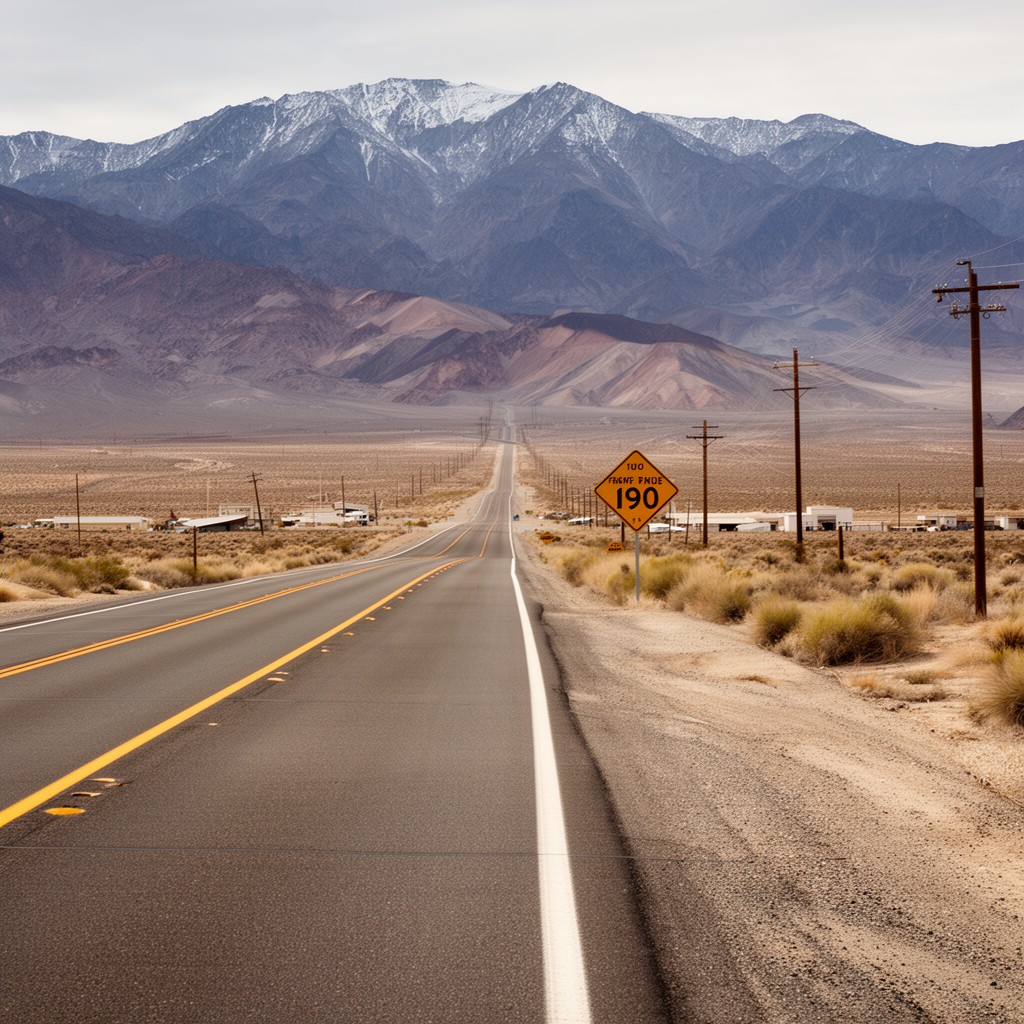 AI-generated illustration of California State Route 190