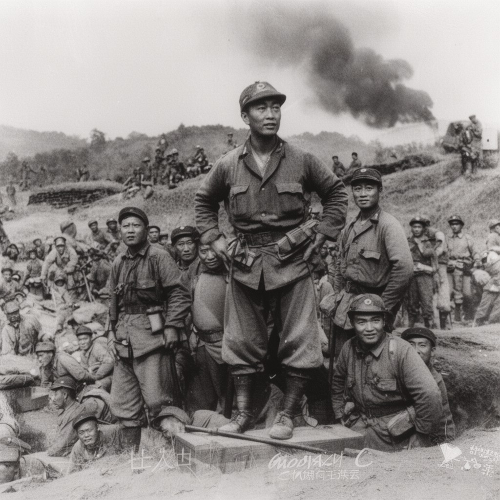 AI-generated illustration of Huaihai Campaign
