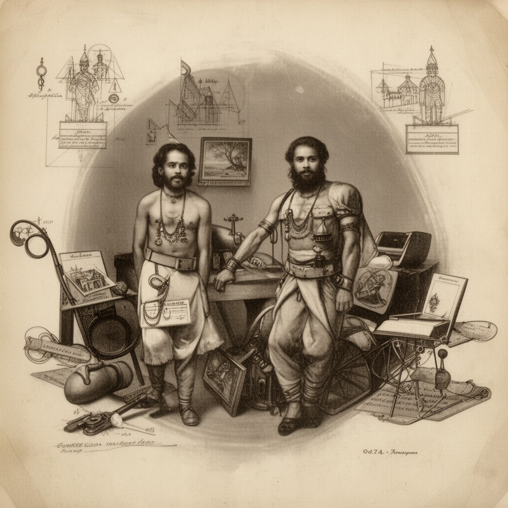 AI-generated illustration of Hindu–German Conspiracy