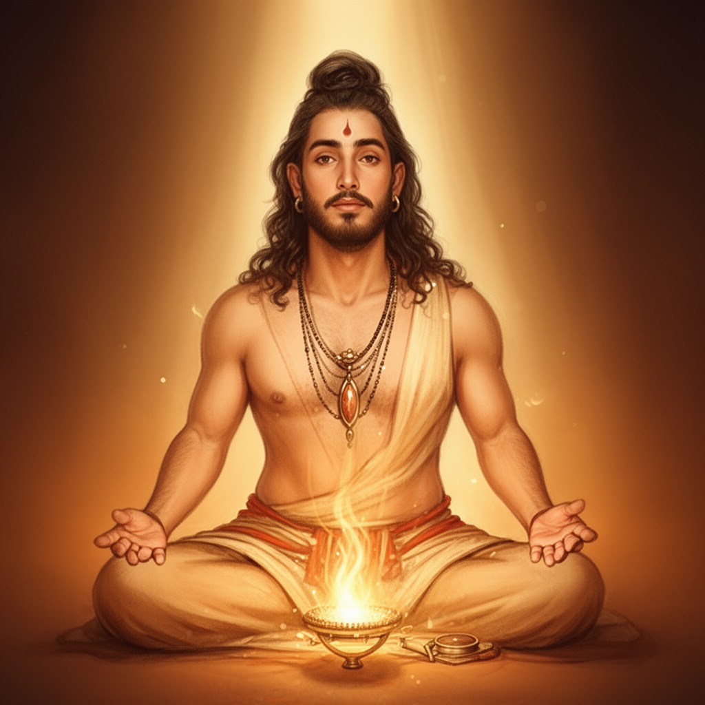 AI-generated illustration of Advaita Vedanta