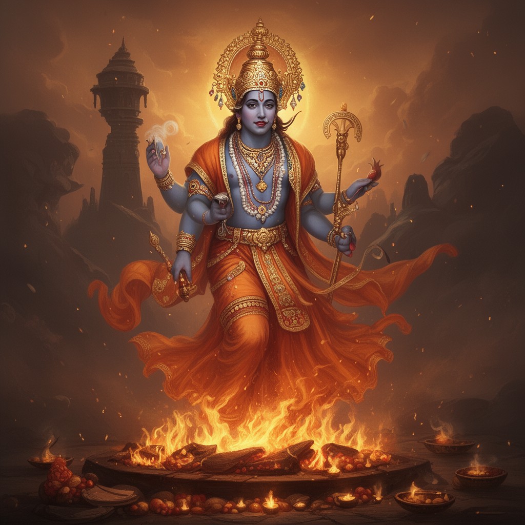 AI-generated illustration of Agni