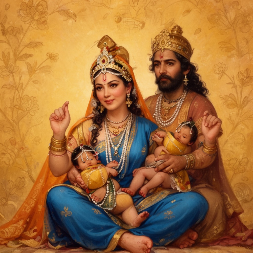 AI-generated illustration of Bhakti movement
