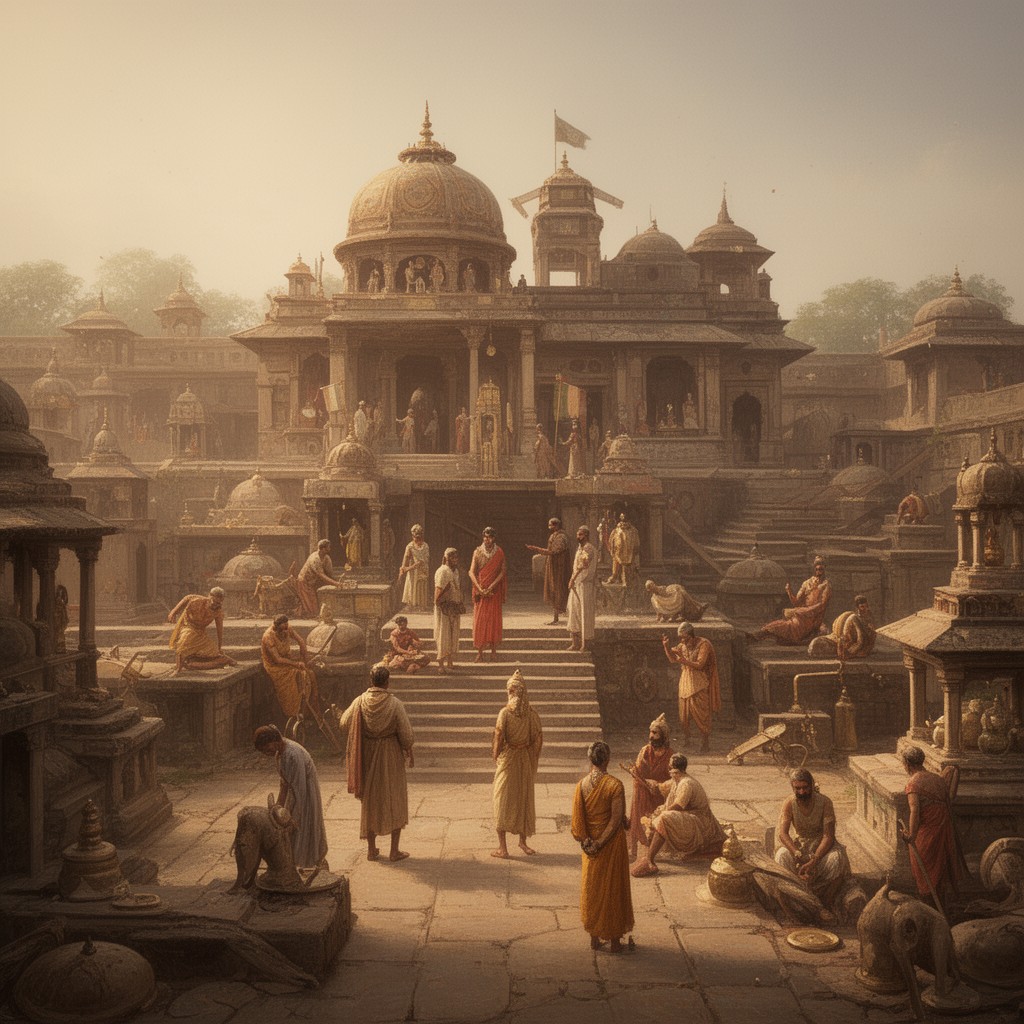 AI-generated illustration of ancient India