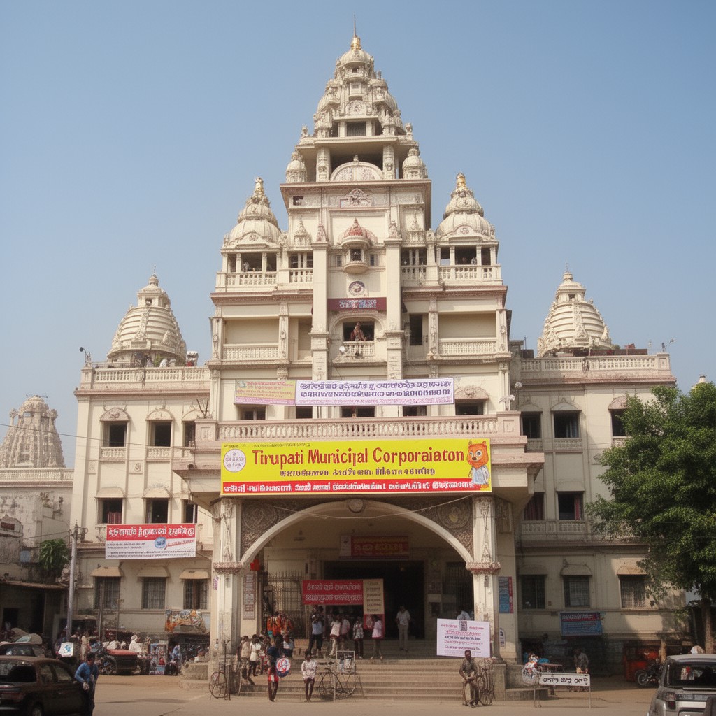 AI-generated illustration of Tirupati Municipal Corporation