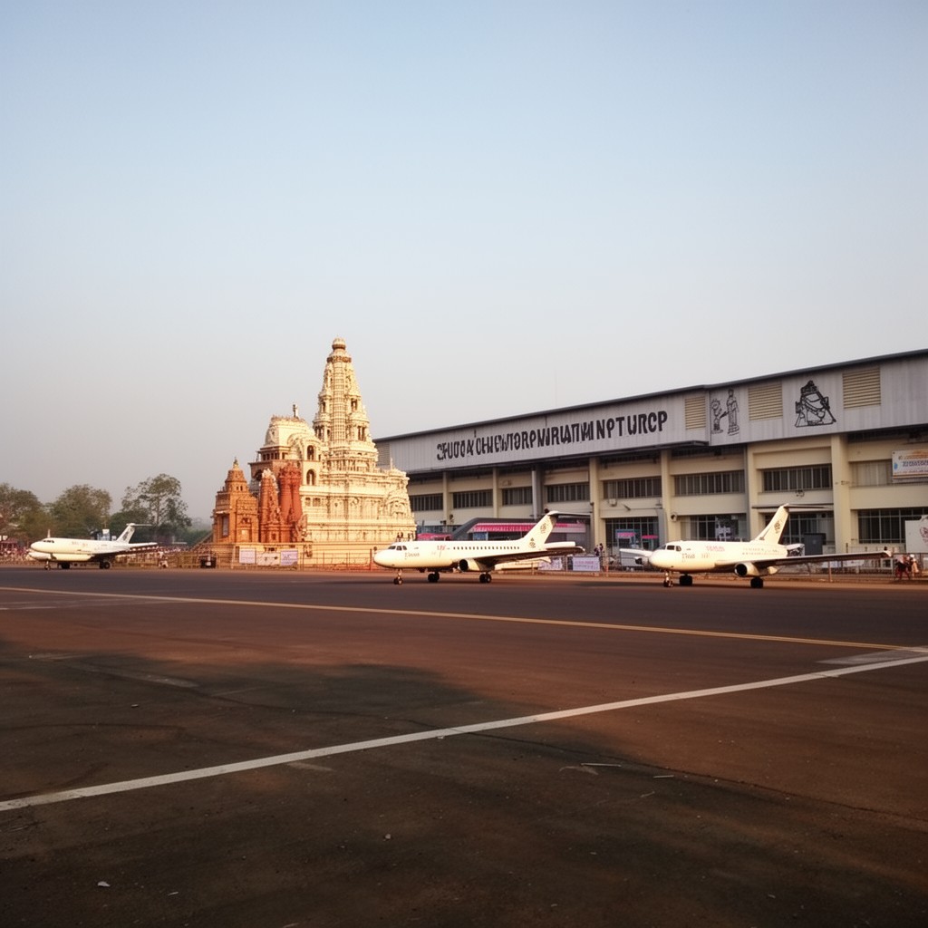 AI-generated illustration of Tirupati Airport