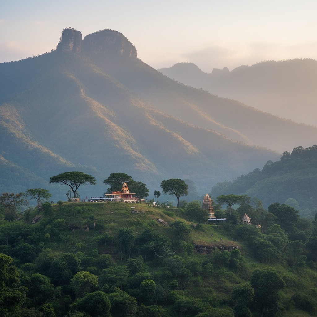 AI-generated illustration of Sri Venkateswara National Park