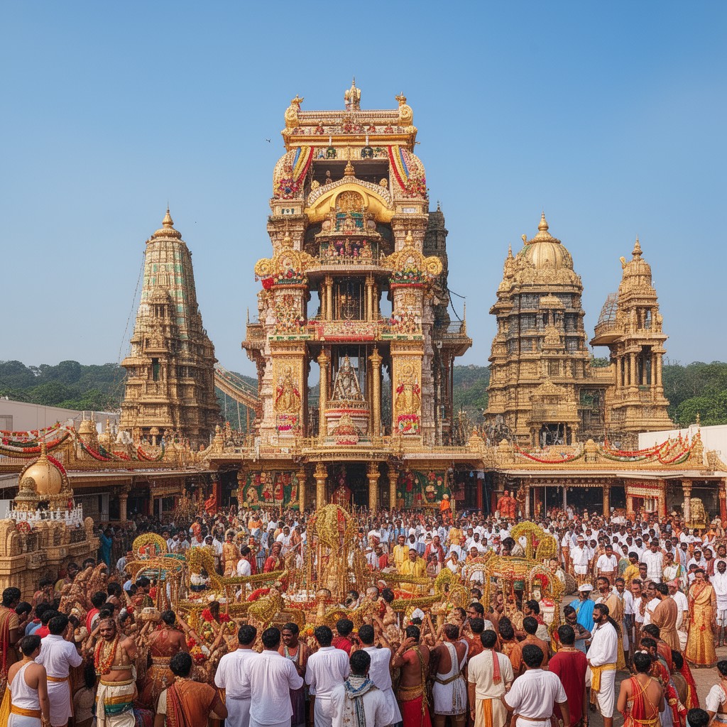AI-generated illustration of Brahmotsavam