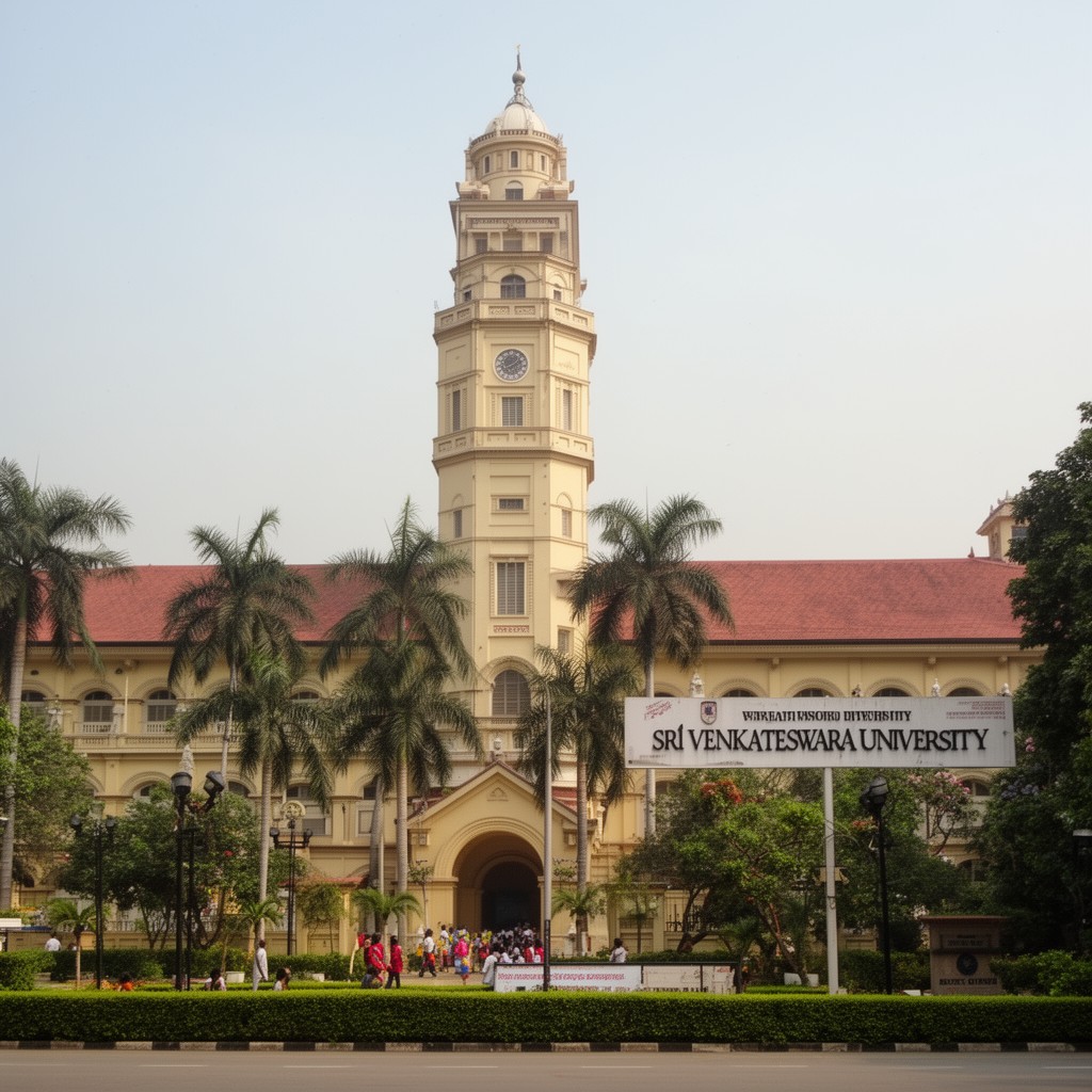 AI-generated illustration of Sri Venkateswara University