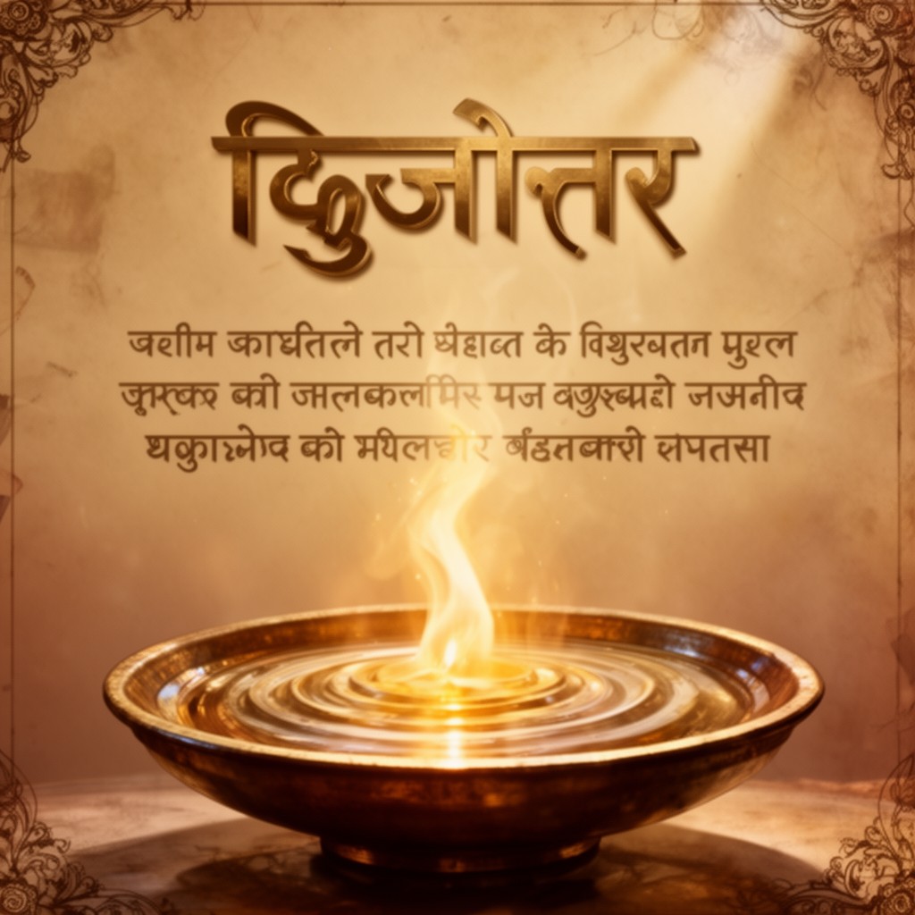 AI-generated illustration of Gayatri Mantra