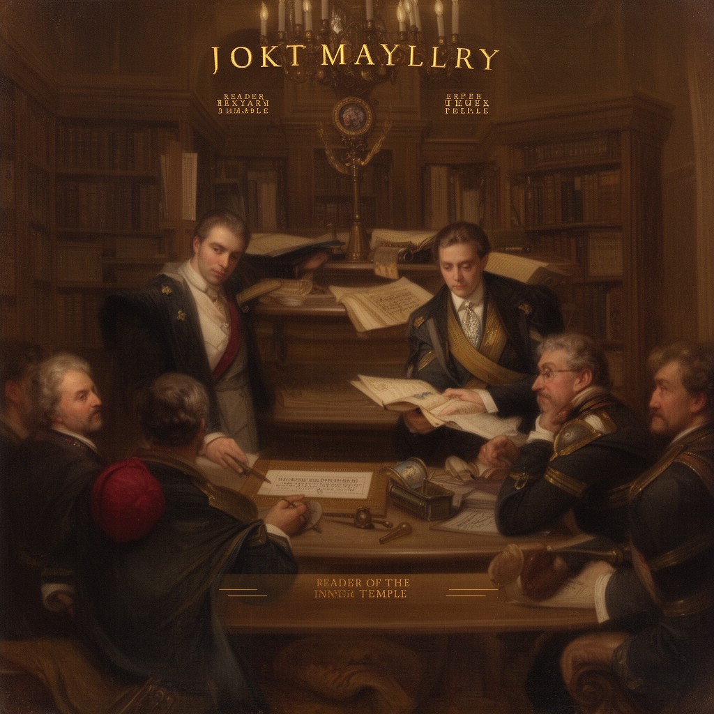 AI-generated illustration of Reader of the Inner Temple (historically, in some periods)